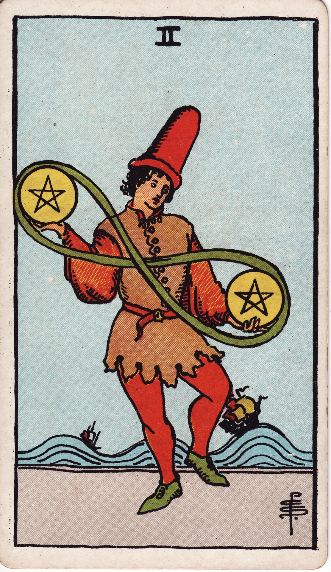 펜타클 2 (Two of Pentacles)