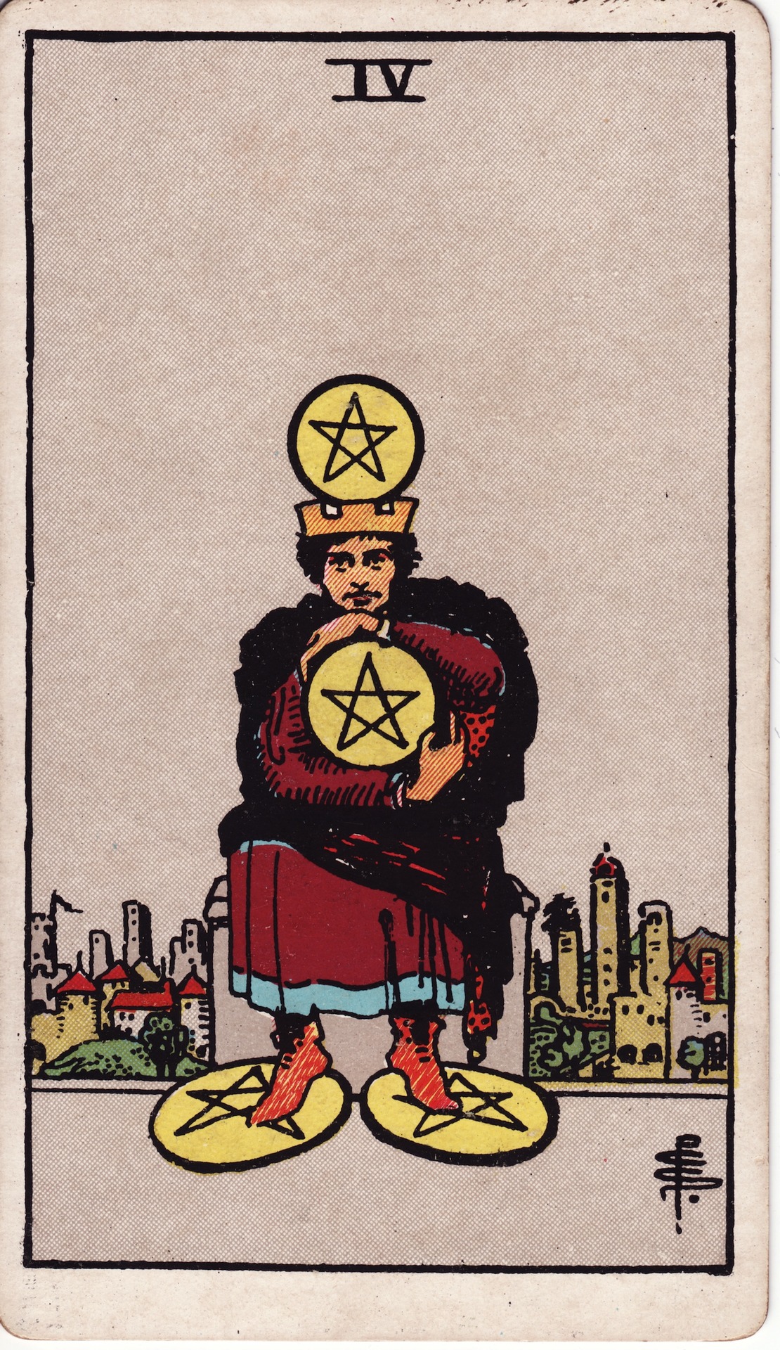 펜타클 4 (Four of Pentacles)