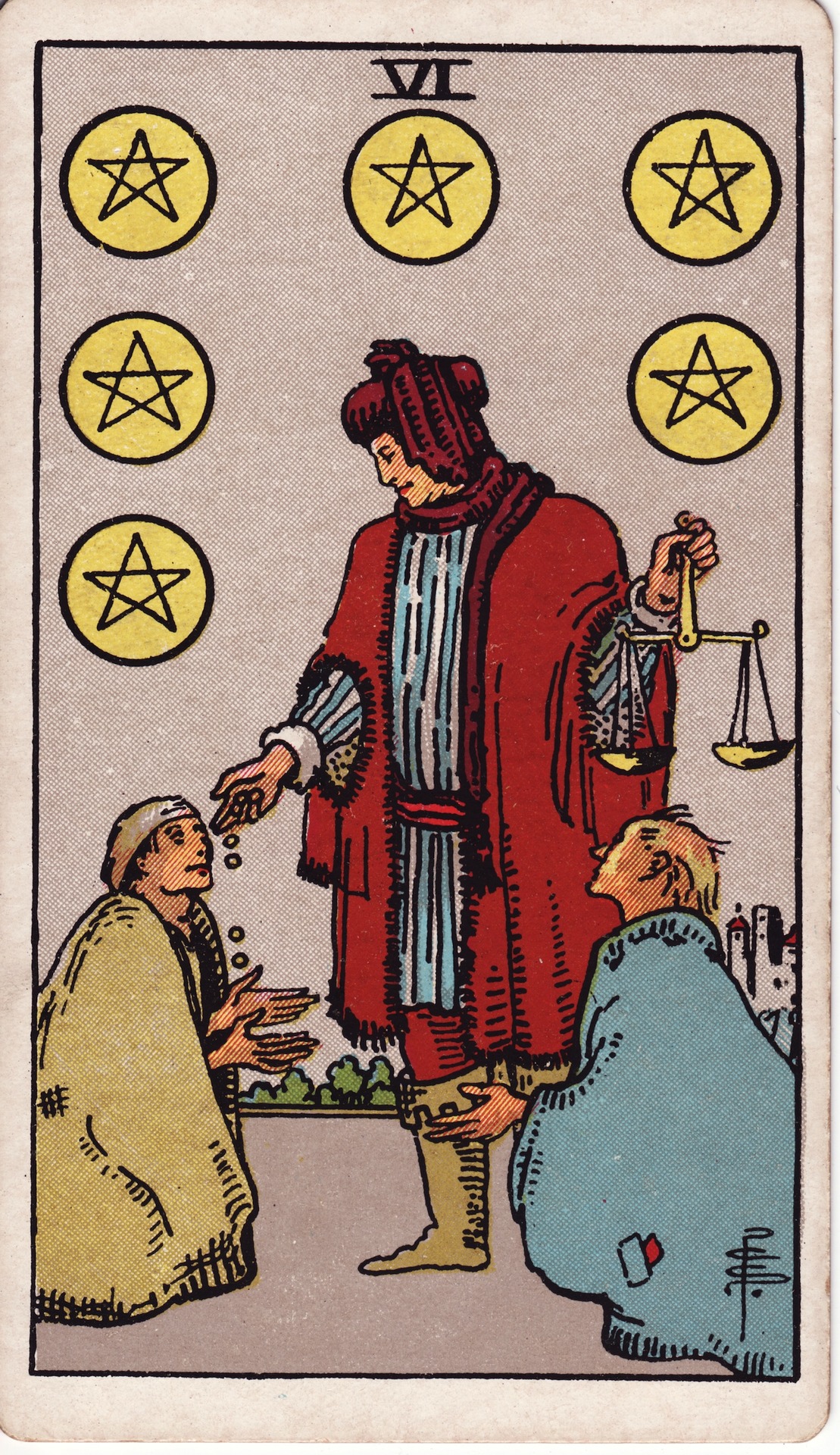 펜타클 6 (Six of Pentacles)