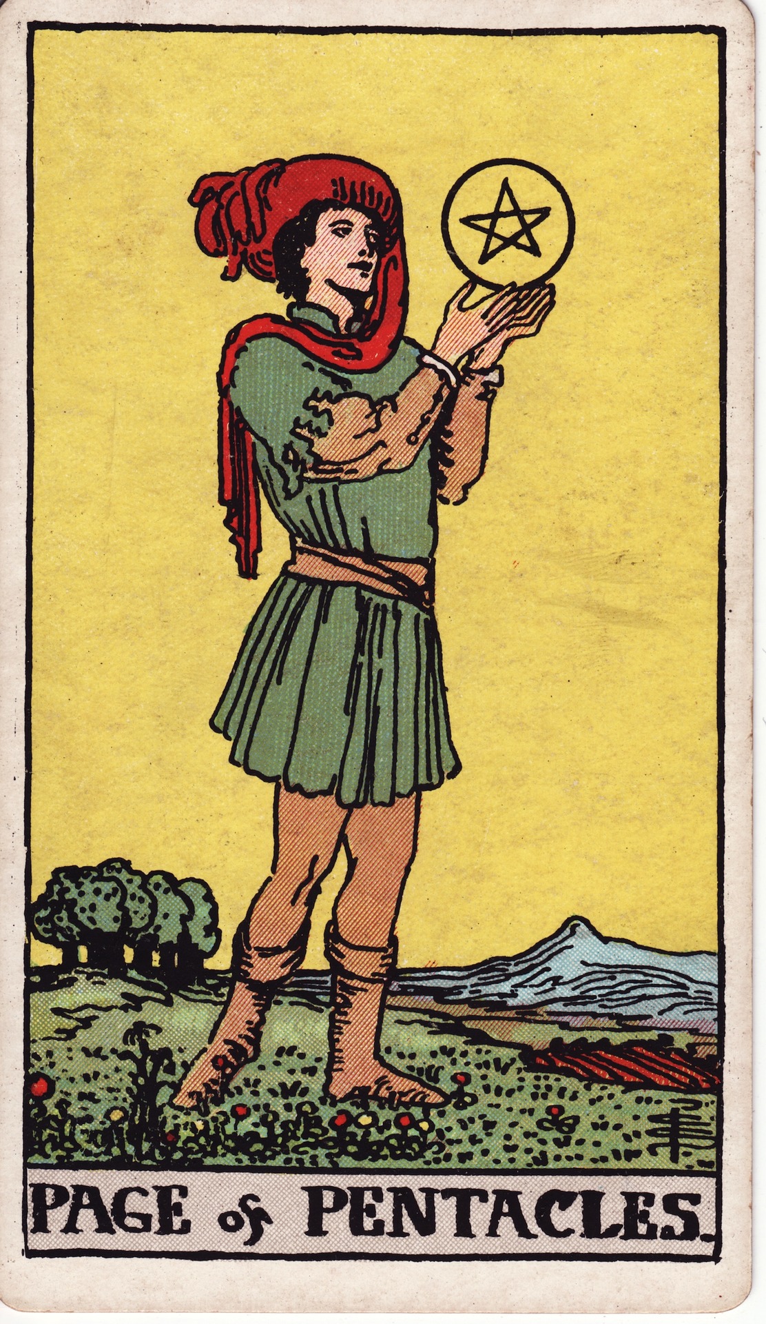 펜타클 시종 (Page of Pentacles)