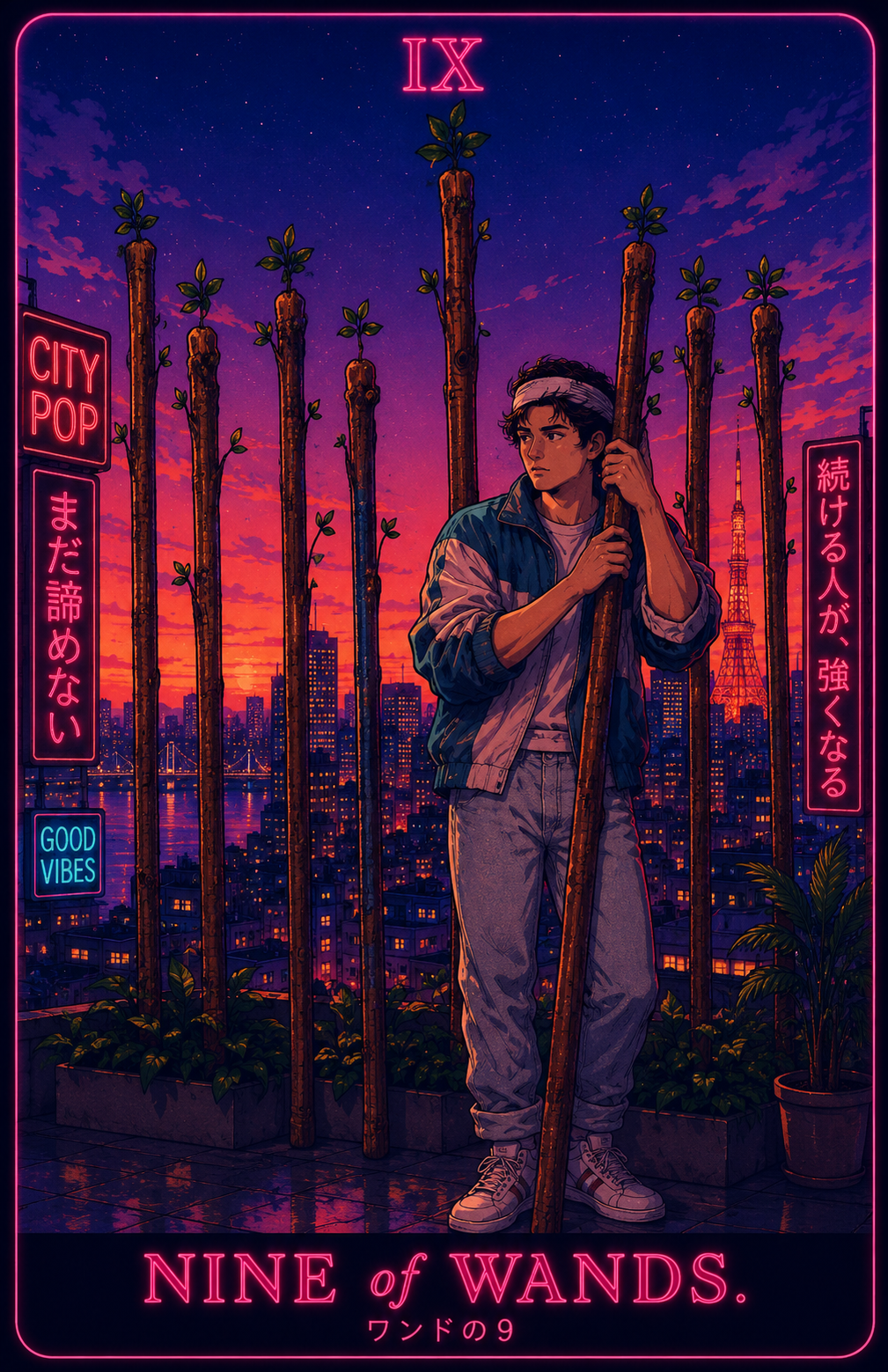완드 9 (Nine of Wands)