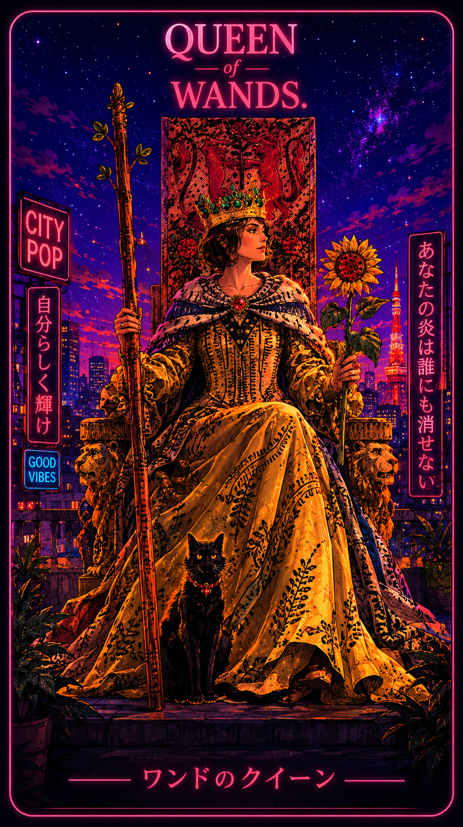 완드 여왕 (Queen of Wands)
