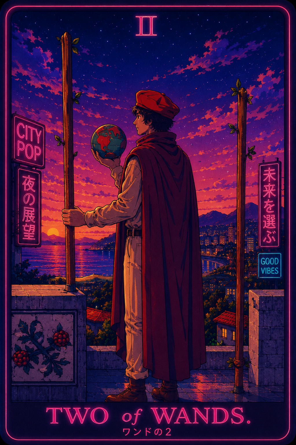 완드 2 (Two of Wands)